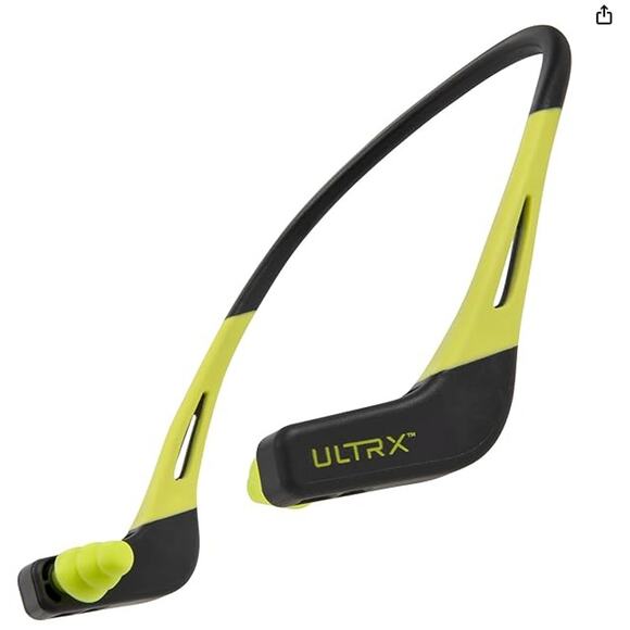 ULTRX Wave Banded Ear Plugs, Gray/Yellow - Picture 4 of 4